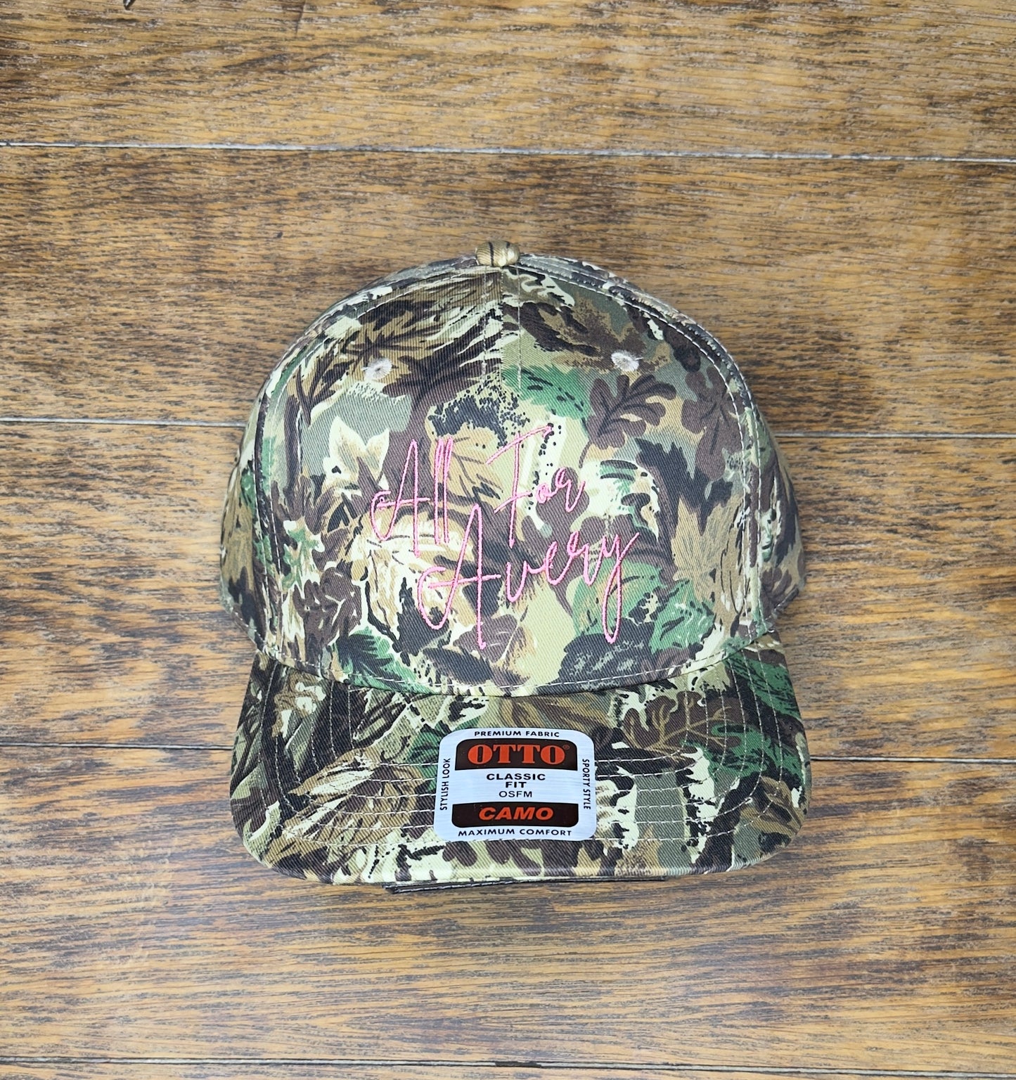 All For Avery Pink Camo Hat