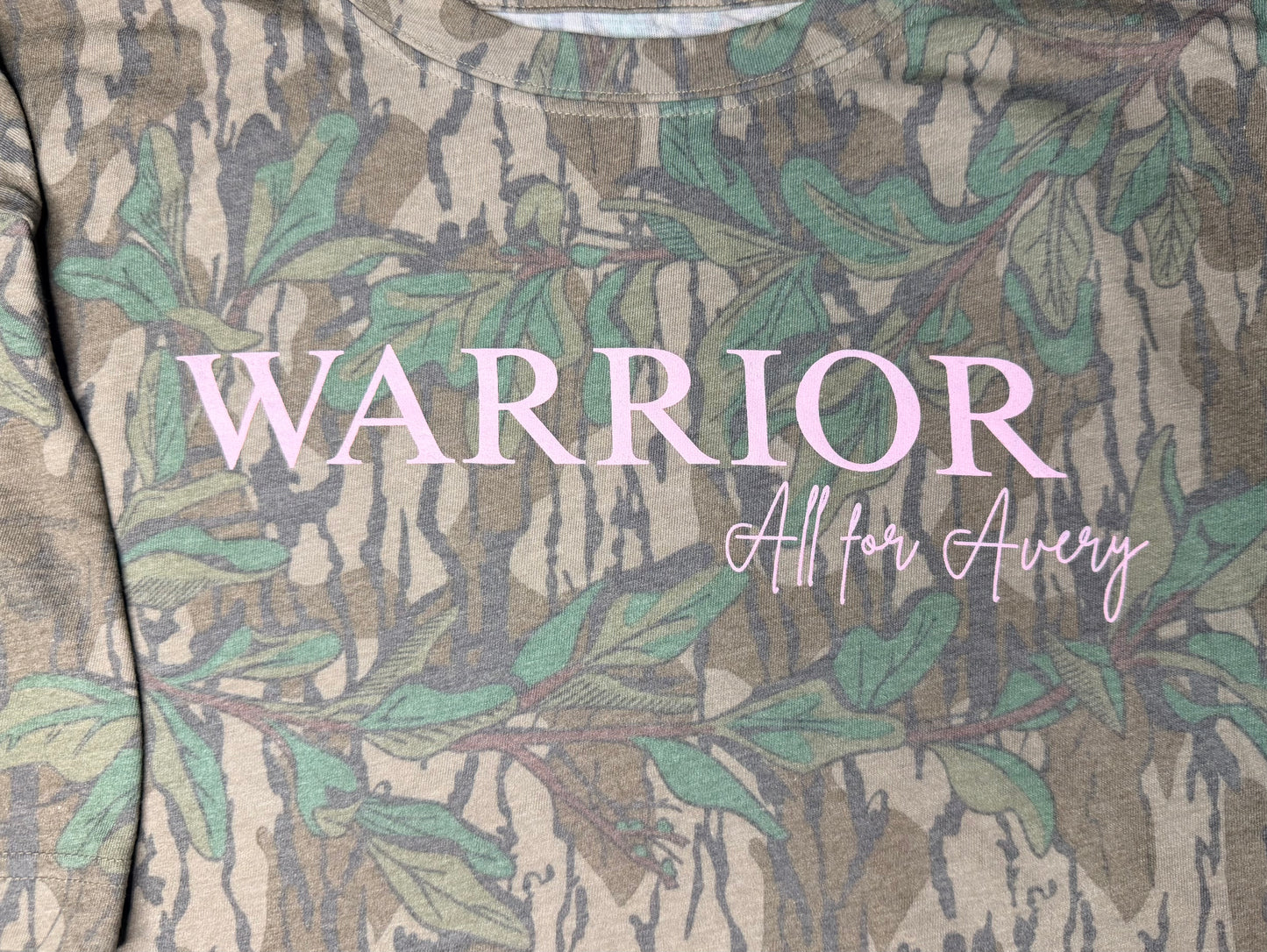 Mossy Oak Green Leaf & Pink Lettering
