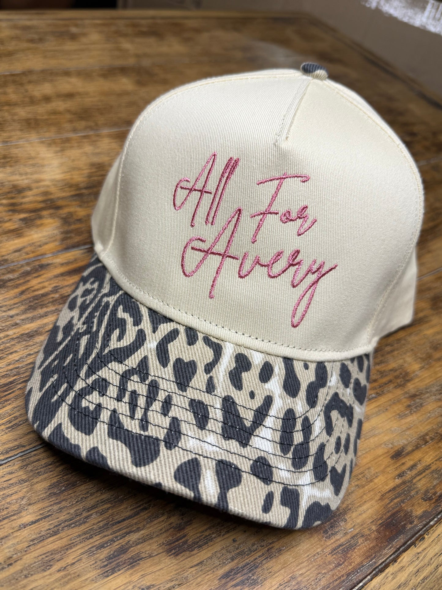 Pink Leopard Hat